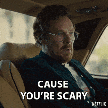 Cause You'Re Scary Vicent GIF - Cause You'Re Scary Vicent Eric GIFs