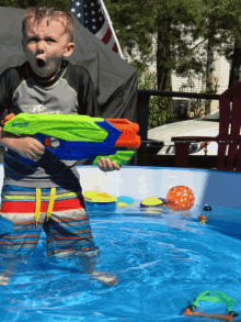 intense watergun summer pool water