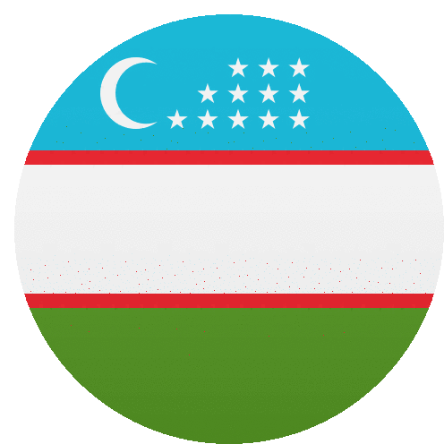 Uzbekistan Flags Sticker