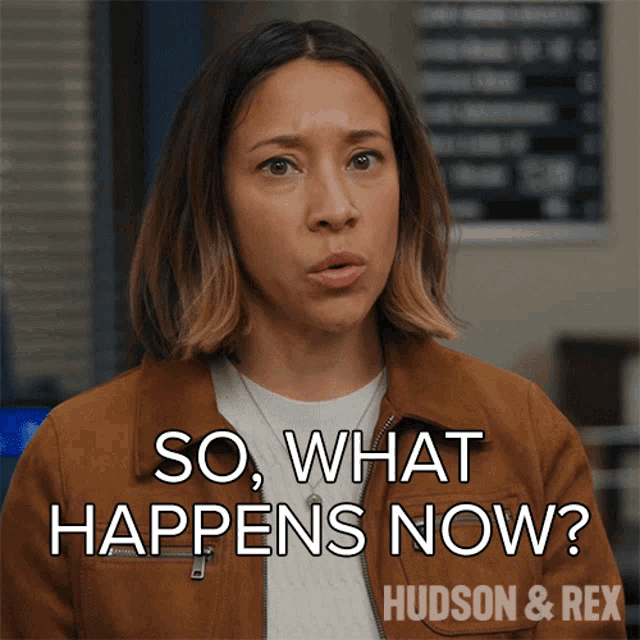 So What Happens Now Sarah Truong GIF - So What Happens Now Sarah Truong Hudson And Rex GIFs