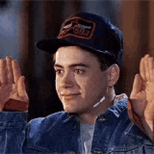 Robert Downey Jr Hands Up GIF - Robert Downey Jr Hands Up Laughing GIFs