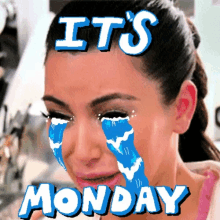 Hysterical Crying Its Monday GIF