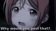 Anime Why Would You Post That GIF - Anime Why Would You Post That Cry GIFs