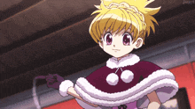 a girl in a red and white cape has the word jospy8 on the bottom