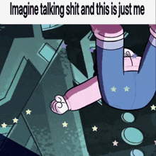 imagine talking shit and this is just me with a cartoon