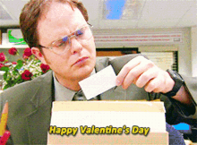 The Office Dwight Schrute GIF - The Office Dwight Schrute Happy Valentines Day GIFs