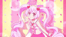 a picture of a girl with hearts on her head and the words hothotmiso on the bottom