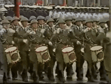 a group of soldiers marching with their drums