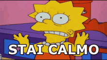 Stai Calmo Calmati Respira Tranquillo Non Ti Agitare Lisa Simpson GIF