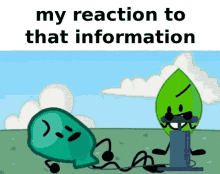 My Reaction To That Information Balloony GIF - My Reaction To That Information Balloony Bfb GIFs