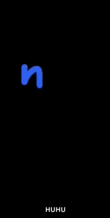 the word nho em is written in blue on a black background