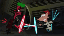 Phineas And Ferb Star Wars GIF - Phineas And Ferb Star Wars Darth Ferb GIFs