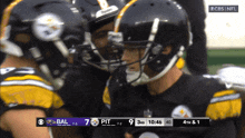 a cbs nfl broadcast of a football game