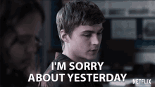 Im Sorry About Yesterday Alex Standall GIF