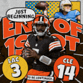 Cleveland Browns (14) Vs. Los Angeles Chargers (3) First-second Quarter Break GIF - Nfl National Football League Football League GIFs