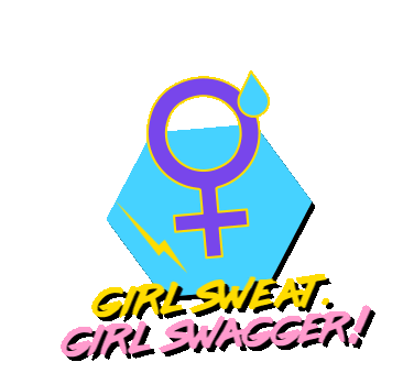 Girl Sweat Girl Swagger Sticker - Girl Sweat Girl Swagger Girl Power Stickers