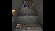 a blurry picture of a person in a minecraft game