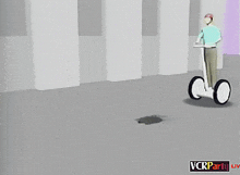 a cartoon of a man laying on the ground with the words vcrparty liv on the bottom right