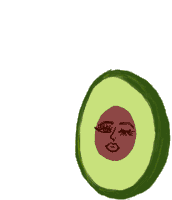 Avocado Cute Sticker