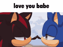 Love You Kissing GIF - Love You Kissing Sonic And Shadow GIFs