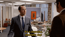 a man in a suit and tie says it 's a shamful shameful day