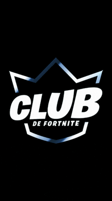 a logo for club de fortnite with a crown on it