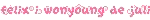 a blurry picture of a red text that says ' jetix ' on a white background .