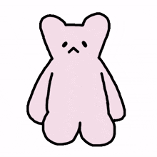 bear cute emotion pink no