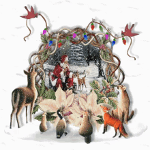 Woodland Santa GIF - Woodland Santa Merry Christmas GIFs