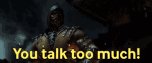 Mortal Kombat You Talk Too Much GIF - Mortal Kombat You Talk Too Much Stop Talking GIFs