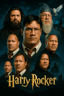 a poster for harry rocker shows a group of actors