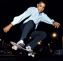 Obama Skate Board GIF - Obama Skate Board GIFs