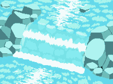 kawawagi river water pixel art