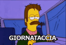 Giornataccia Brutta Giornata Giornata De Merda Ned Flanders Simpson GIF - Bad Day Rough Day Tough Day GIFs