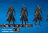 a screenshot of a video game that says we are the boys after the shift