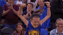 golden state warriors fan cheering excited happy