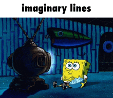 Imaginary Lines Spongebob GIF - Imaginary Lines Spongebob GIFs