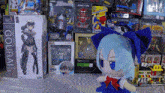 a display of action figures including gourai