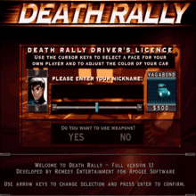 Death Rally Apogee GIF - Death Rally Apogee Apogee Software GIFs