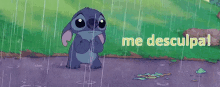 Me Desculpa GIF - Stitch Sad Rain GIFs