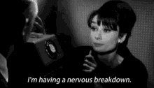 Nervous Breakdown GIF - Nervous Nervousbreakdown Audreyhepburn GIFs