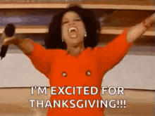 Oprah Im Excited GIF - Oprah Im Excited Thanksgiving GIFs