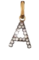 a pendant with the letter a on it