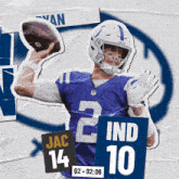 Indianapolis Colts (10) Vs. Jacksonville Jaguars (14) Second Quarter GIF - Nfl National Football League Football League GIFs