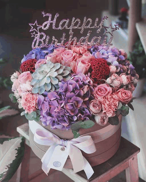 Birthday Bouquet GIFs Tenor