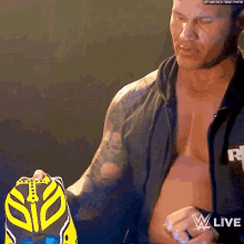Randy Orton Rey Mysterio GIF - Randy Orton Rey Mysterio Mask GIFs