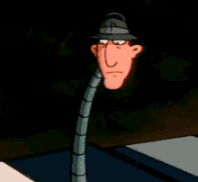 inspector gadget thinking hmm pondering let me think