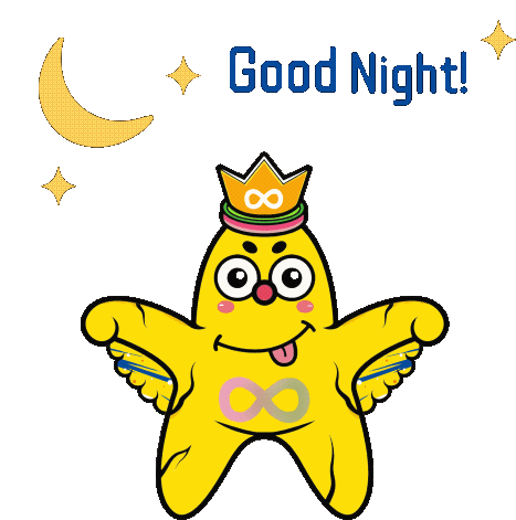 Good Night Nnsdaostarfish Sticker - Good Night Nnsdaostarfish Stickers