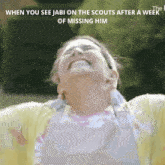 Jabi When You See Jabi On The Scouts After A Week Of Missing Him GIF - Jabi When You See Jabi On The Scouts After A Week Of Missing Him Jabiroe GIFs