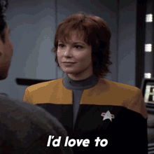 Id Love To Ensign Lyndsay Ballard GIF - Id Love To Ensign Lyndsay Ballard Star Trek GIFs